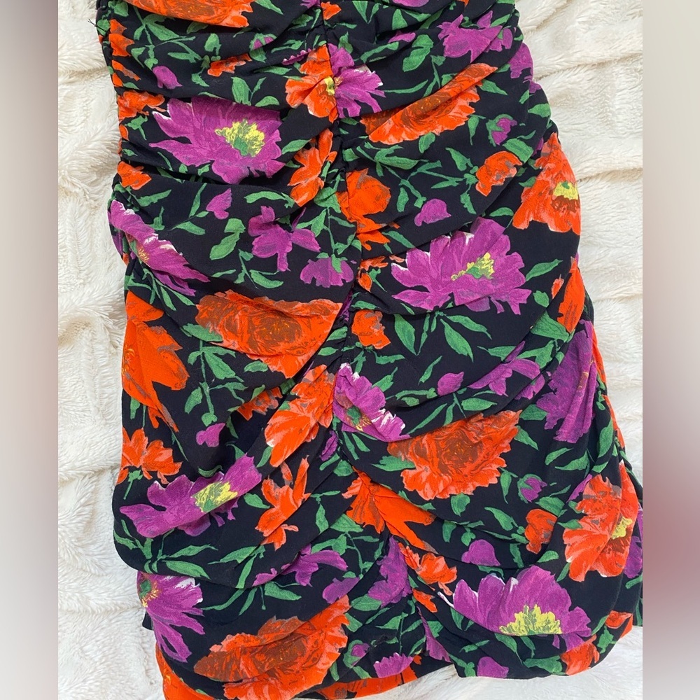 Zara floral off the shoulder mini dress - Picture 6 of 7